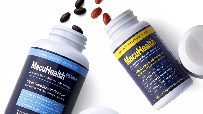 MacuHealth supplement bottles