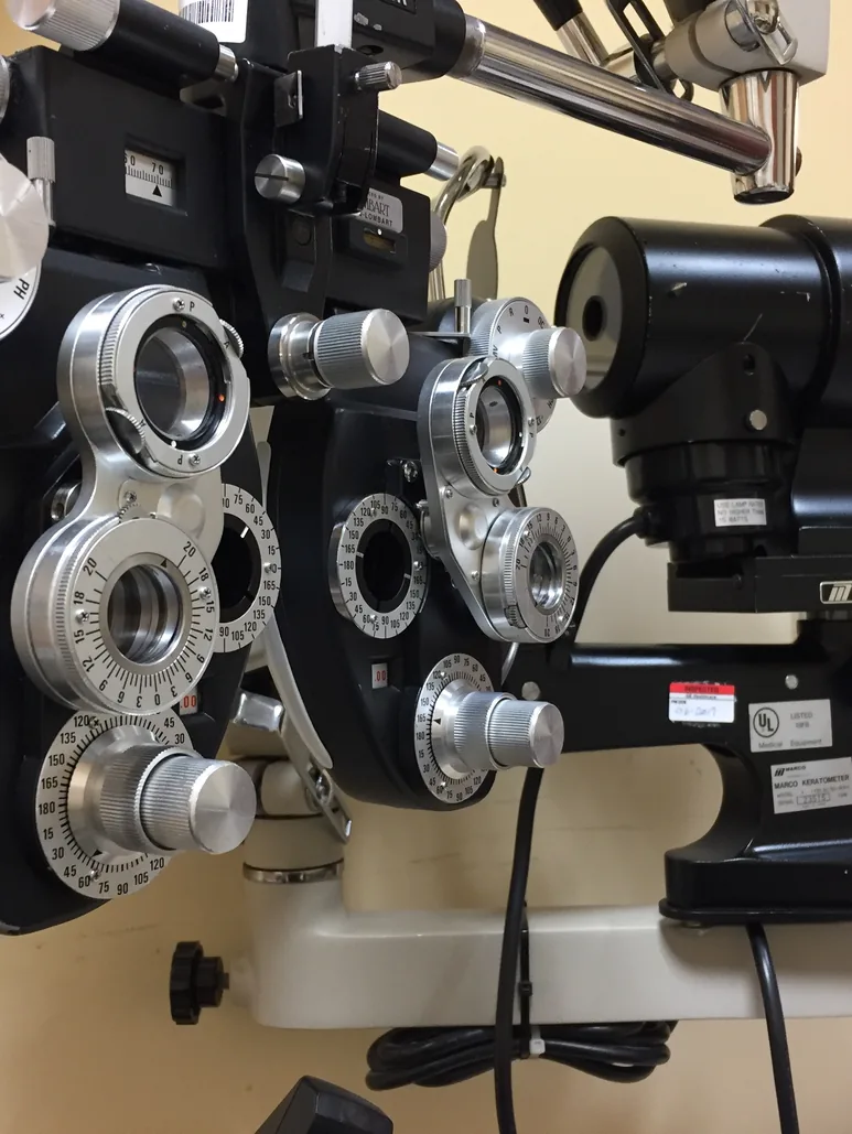 Phoropter used in vision testing